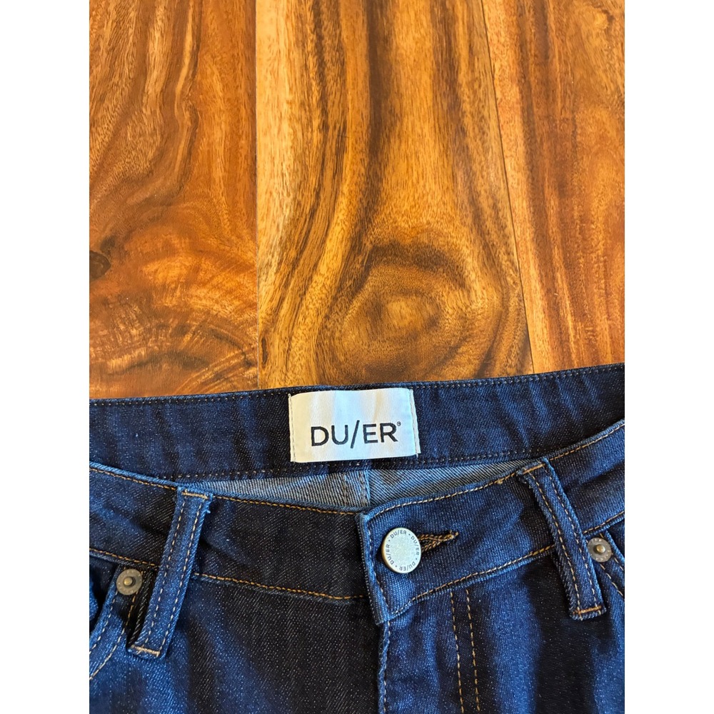 DU/ER Performance Denim Slim‎ Flare Jeans Indigo Blue Mens 32x32 WFLS4275 - Picture 2 of 10